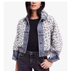 Free People Ditsy Denim jacket
